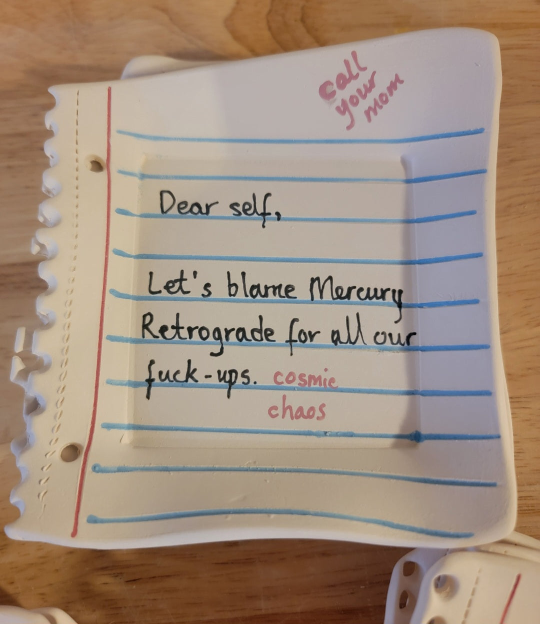 Custom Notepaper Dish – Personalized Message