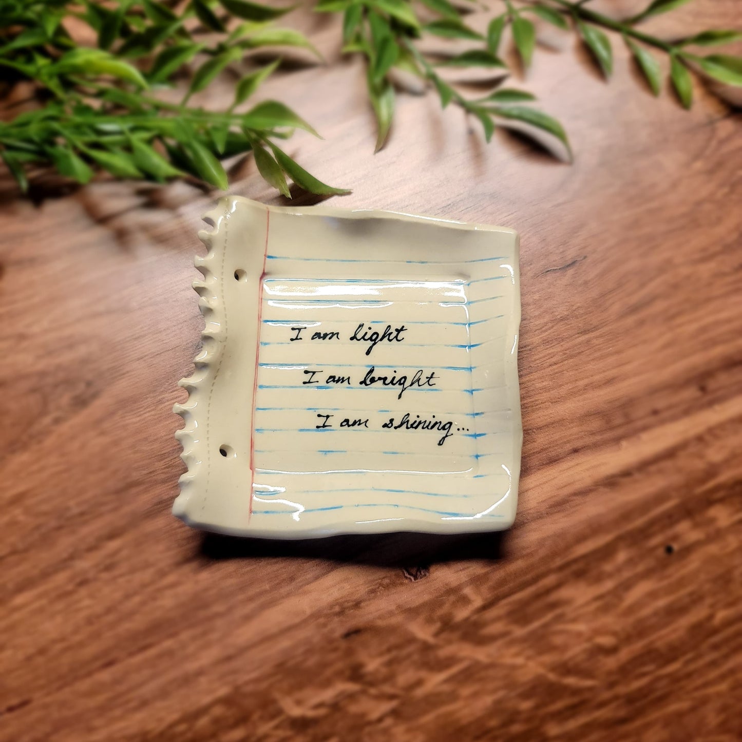 Custom Notepaper Dish – Personalized Message
